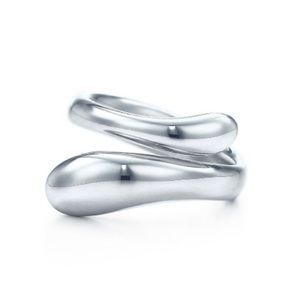 Tiffany & Co. Elsa Peretti Teardrop Ring Sterling Silver